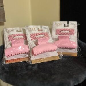 Pink Hair Clips